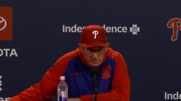 Rob Thomson gives update on Bryce Harper, talks win